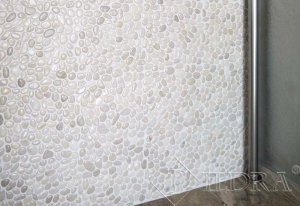 Mramorová mozaika bílé oblázky