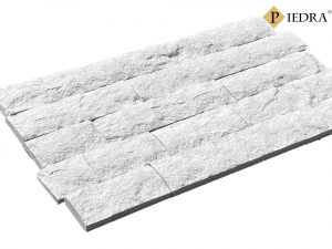 Kamenný obklad mramor bílý 10 cm výška x volné délky x 2,5 cm